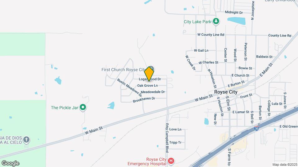 820 Oak Grove Ln Map and Location Details