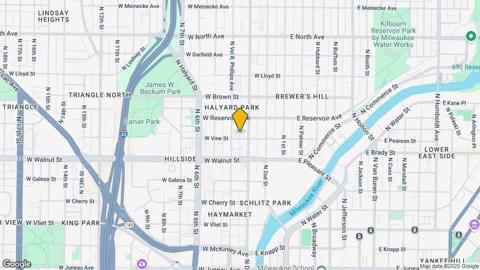 314 W Vine St Map and Location Details