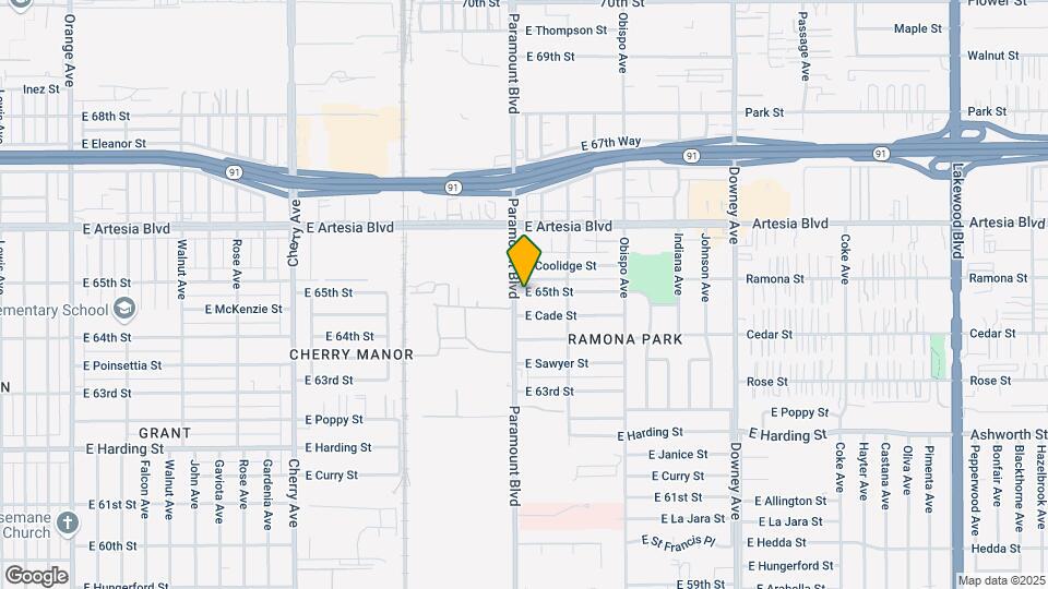6476 Paramount Blvd Mapa y Detalles de la Ubicación