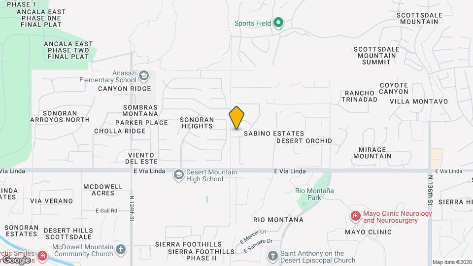 12838 E Altadena Dr Map and Location Details