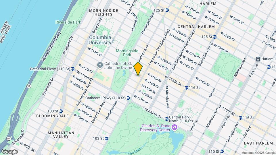302 W 114th St Map and Location Details