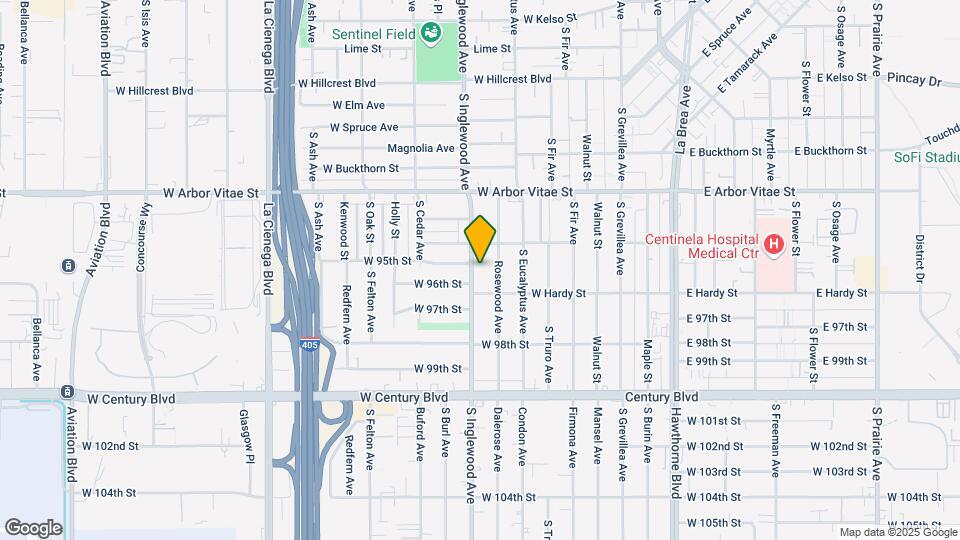 1022 S Inglewood Ave Mapa y Detalles de la Ubicación