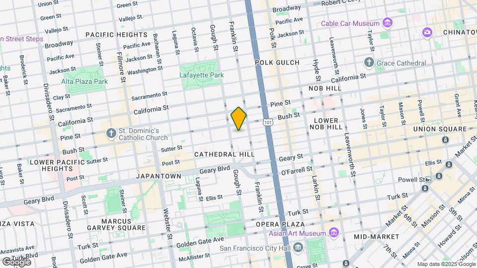 1458-1460 Sutter St Map and Location Details