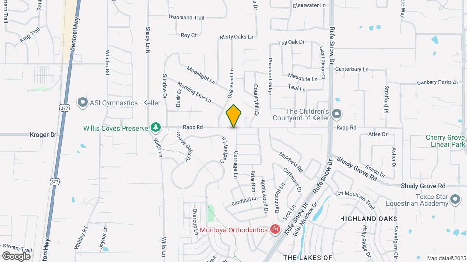 1304 Carriage Ln Map and Location Details