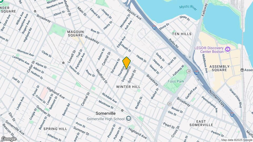 50 Dartmouth St, Unit 3 Map and Location Details