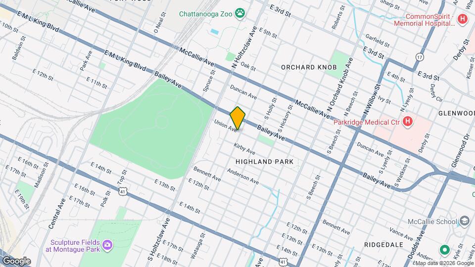 701 S Highland Park Ave, Unit 1 Map and Location Details