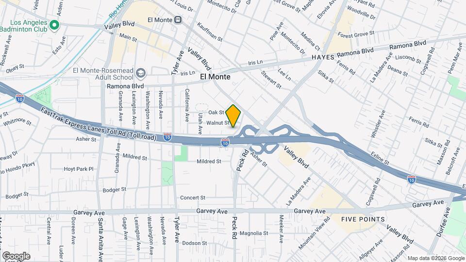 11229 Brockway St Map and Location Details