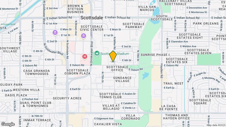 7550 E Osborn Rd Map and Location Details