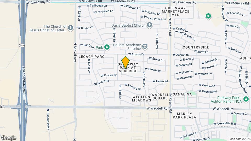 15843 W Crocus Dr Mapa y Detalles de la Ubicación
