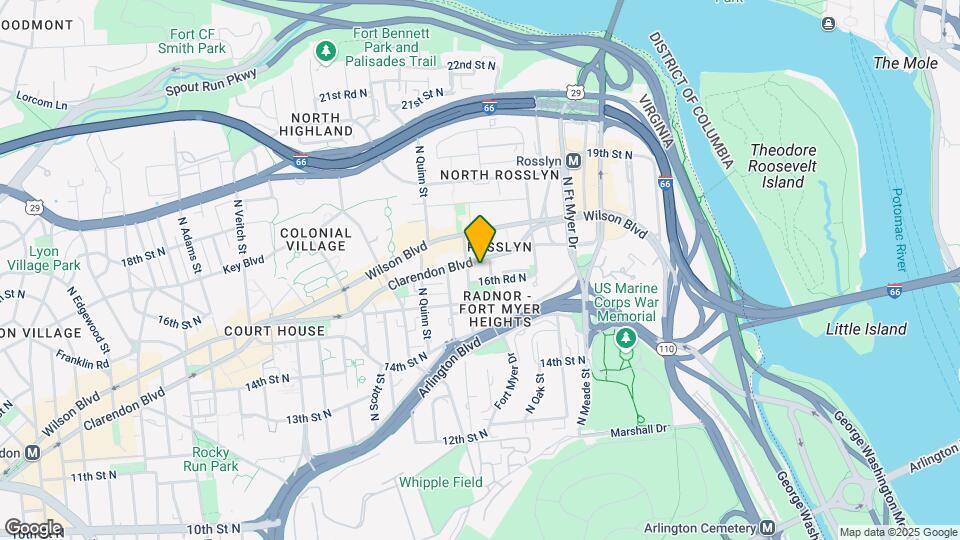 1550 Clarendon Blvd Map and Location Details