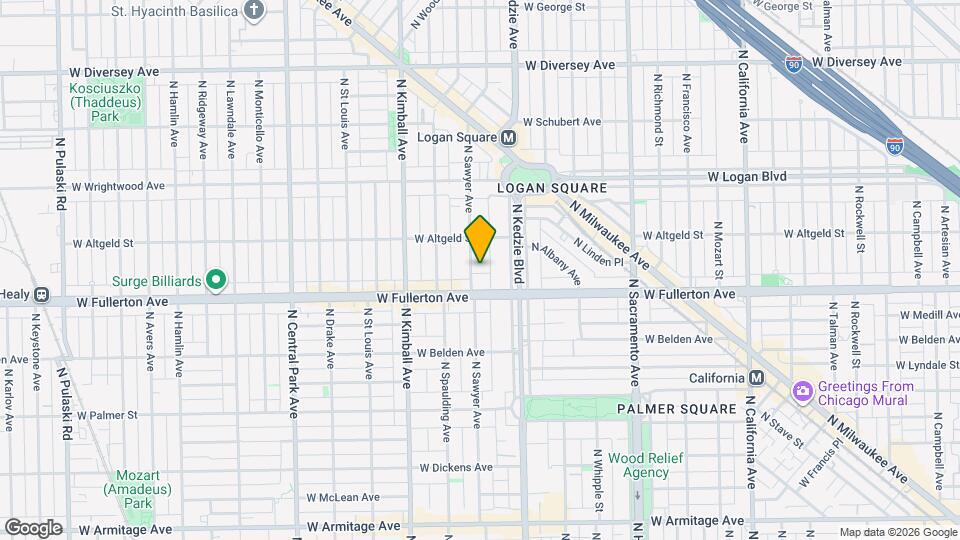 2425 N Sawyer Ave, Unit 2426-1W Map and Location Details