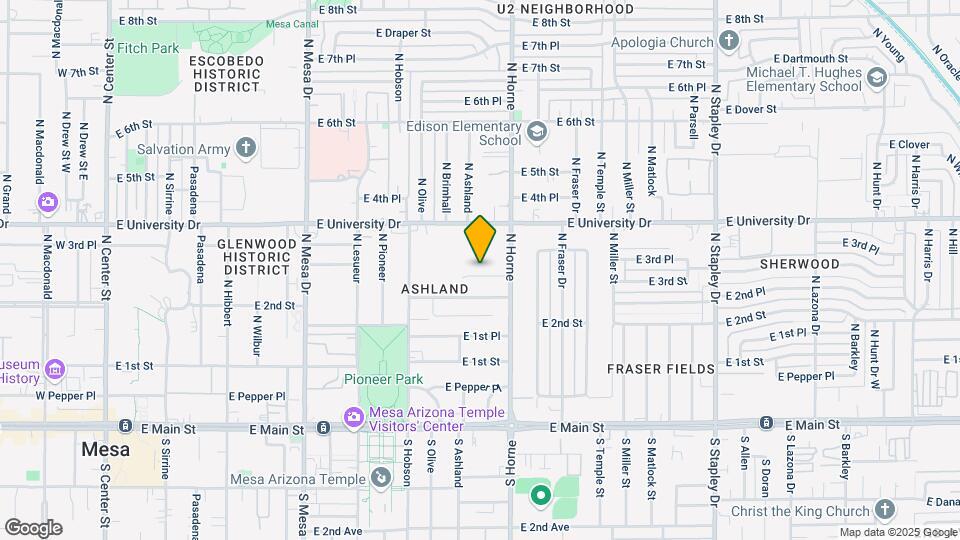 720-730 E 3rd Pl Mapa y Detalles de la Ubicación