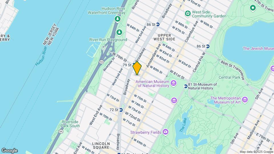 210 W 78th St Map and Location Details