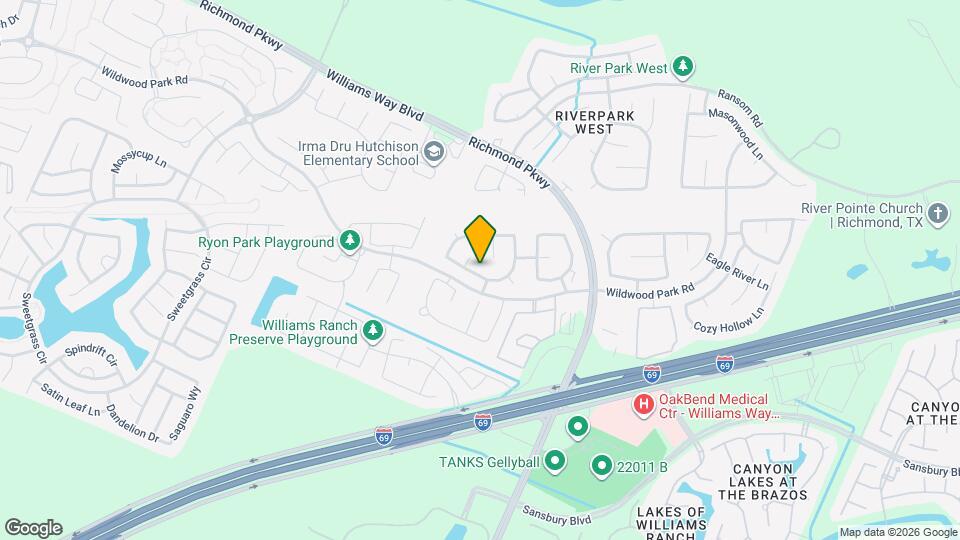 22306 Fieldcrest Ln Map and Location Details