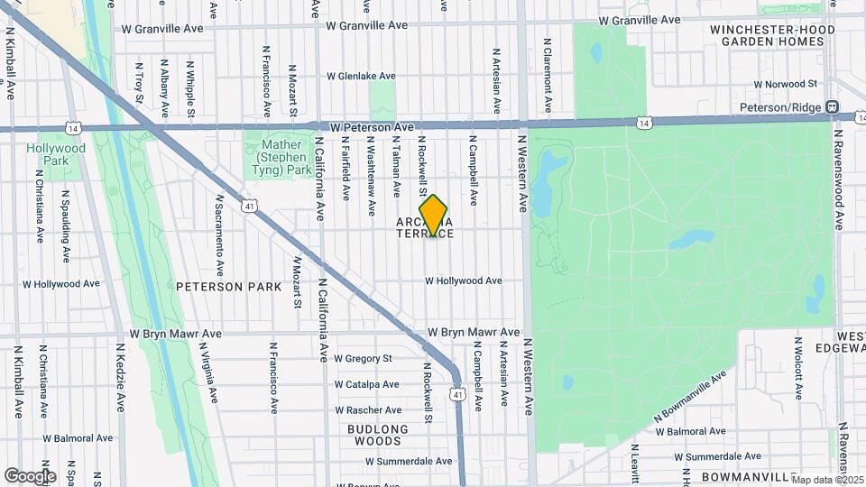 5749 N Rockwell St, Unit 2 Map and Location Details