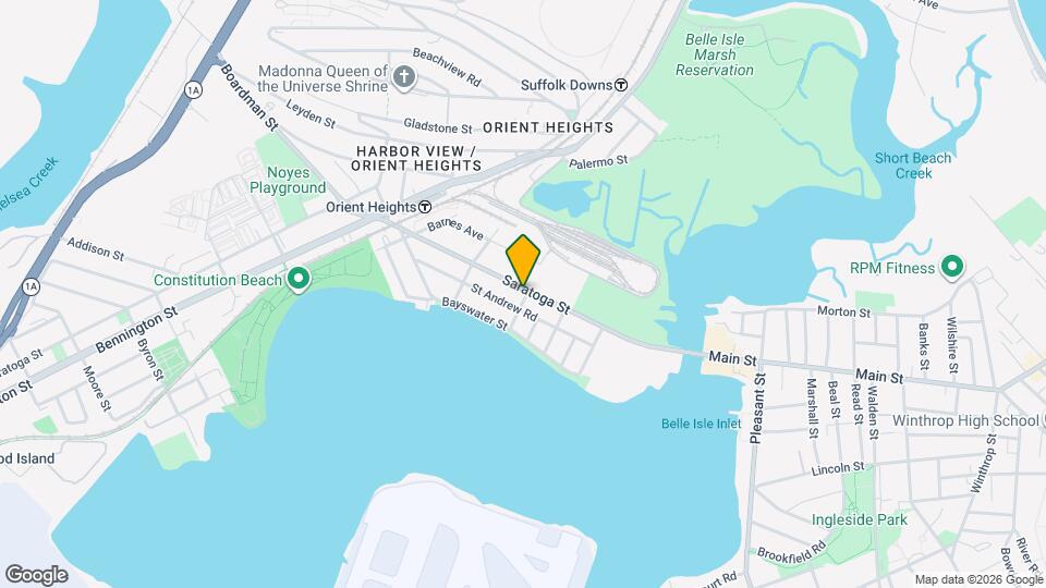 1129 Saratoga St Map and Location Details