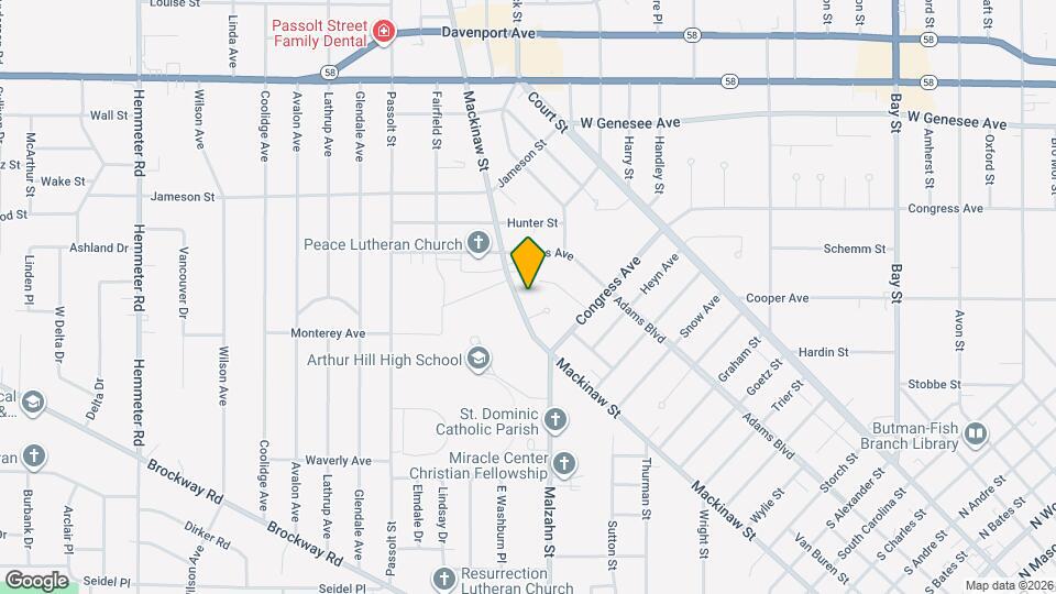 3116 Mackinaw St Map and Location Details