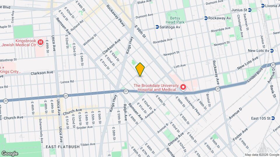 448 E 94th St Map and Location Details