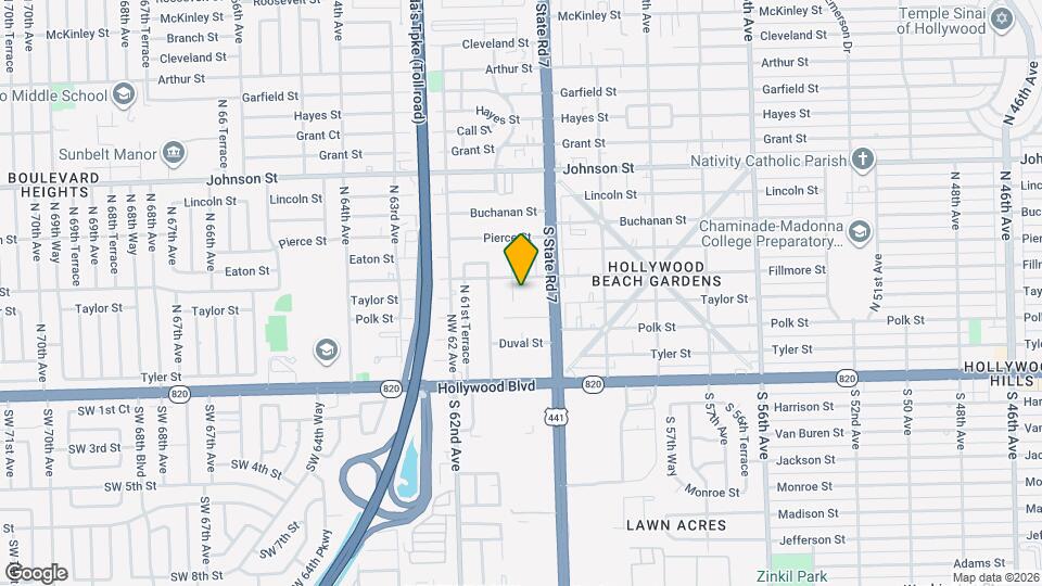 415 NW 60th Way Map and Location Details