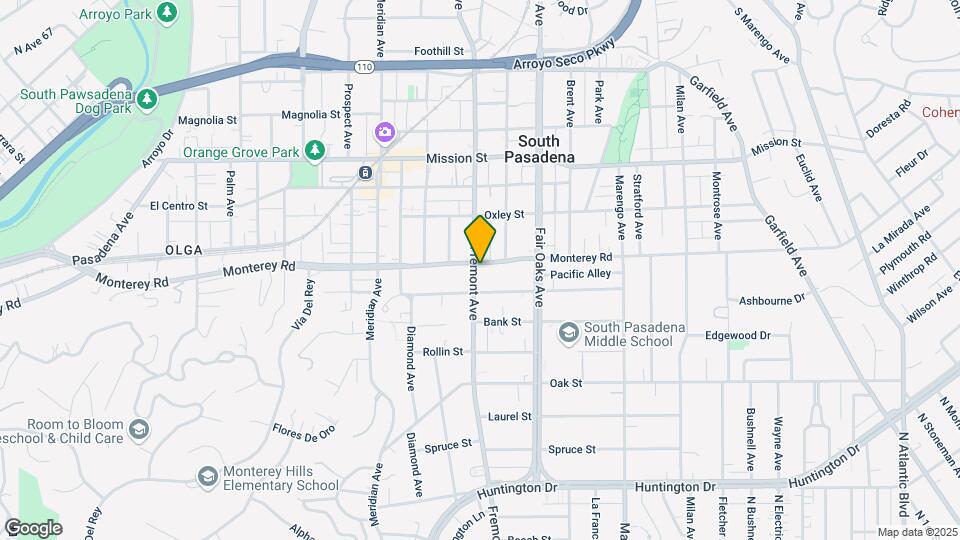 1401 Monterey Rd Mapa y Detalles de la Ubicación