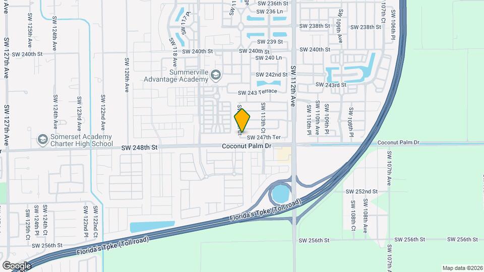 11867 SW 247th Ter Map and Location Details