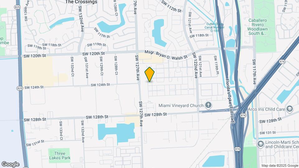 12553 SW 124th Terrace Map and Location Details