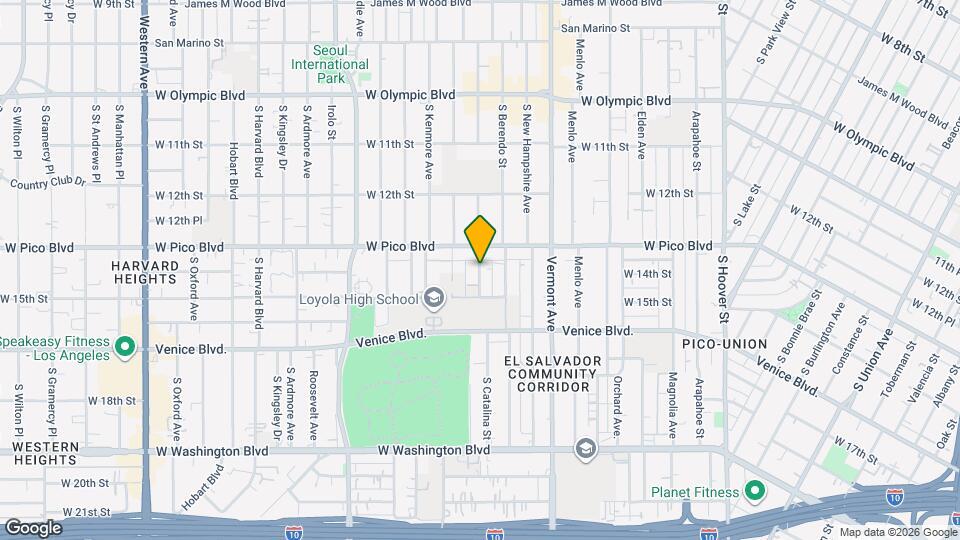 1332 S Catalina St, Unit 4301 Map and Location Details