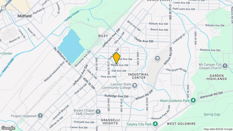 3613 Maple Ave SW Mapa y Detalles de la Ubicación