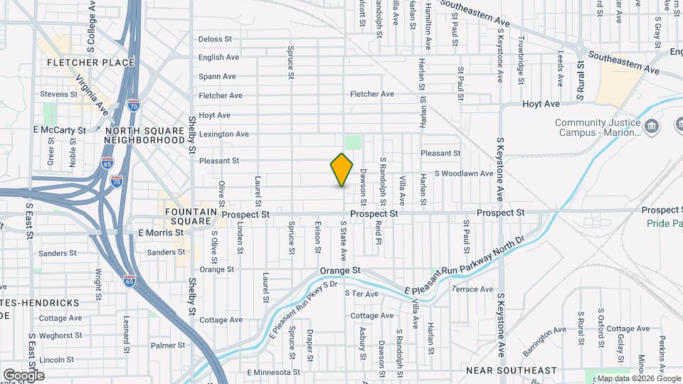 1639 Woodlawn Ave Map and Location Details