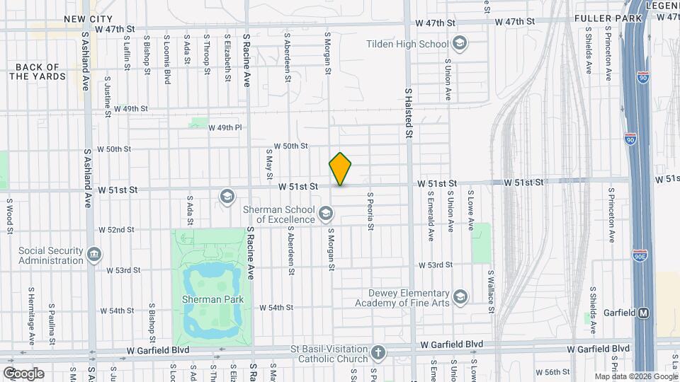 947 W 51st St Map and Location Details