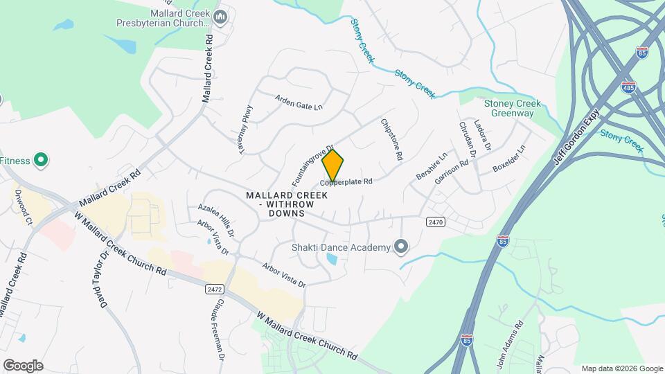 2013 Copperplate Rd Map and Location Details