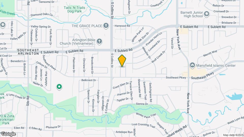 6401 Brookglen Dr Map and Location Details