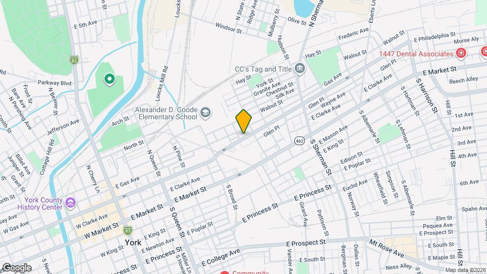 511 E Philadelphia St Map and Location Details