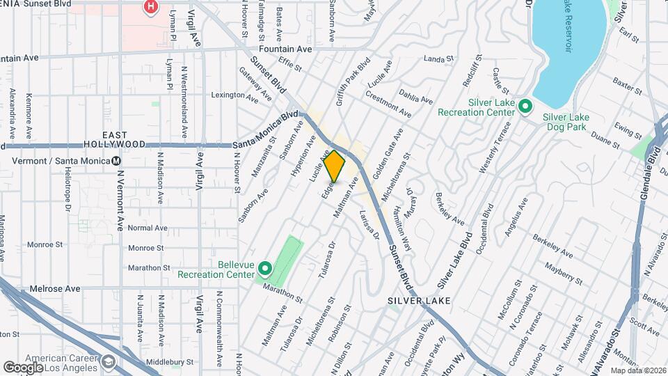 1392 1/2 Edgecliffe Dr Map and Location Details