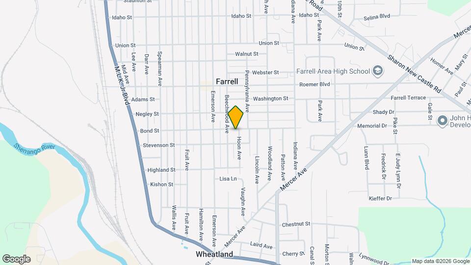 414 Hoon Ave Map and Location Details