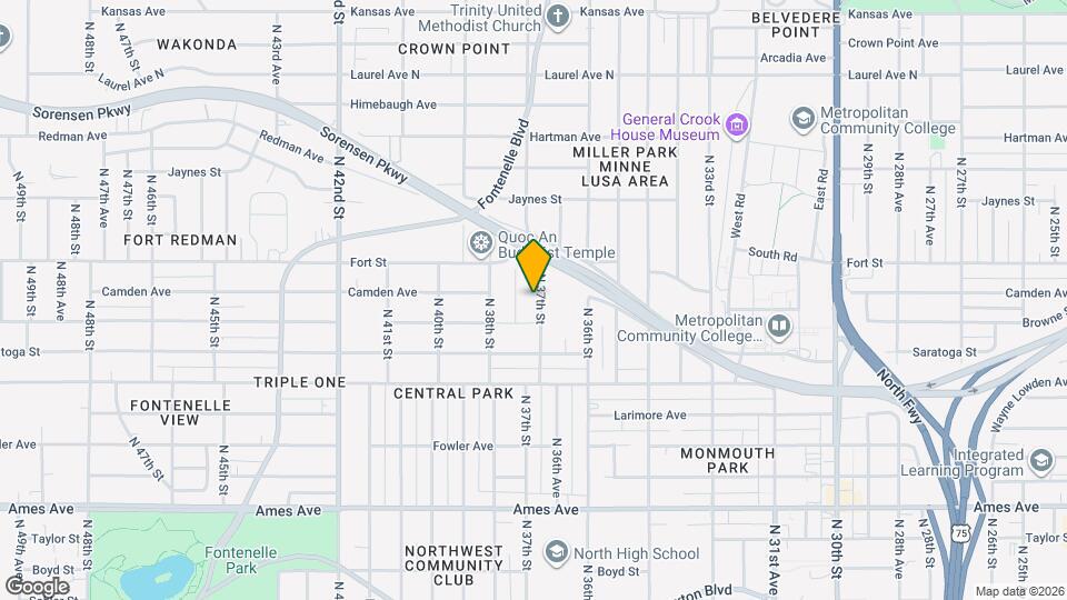 5122 N 37th St Map and Location Details