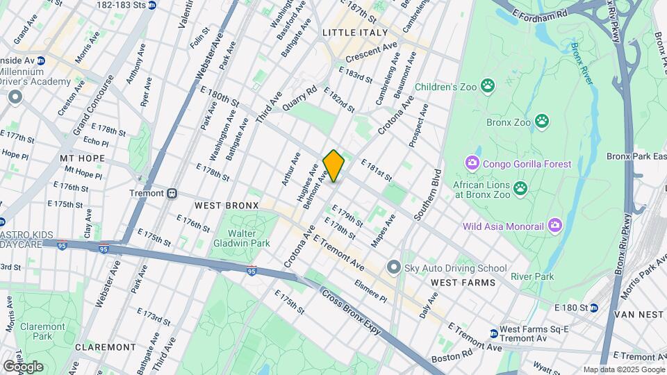 2061 Crotona Ave Map and Location Details