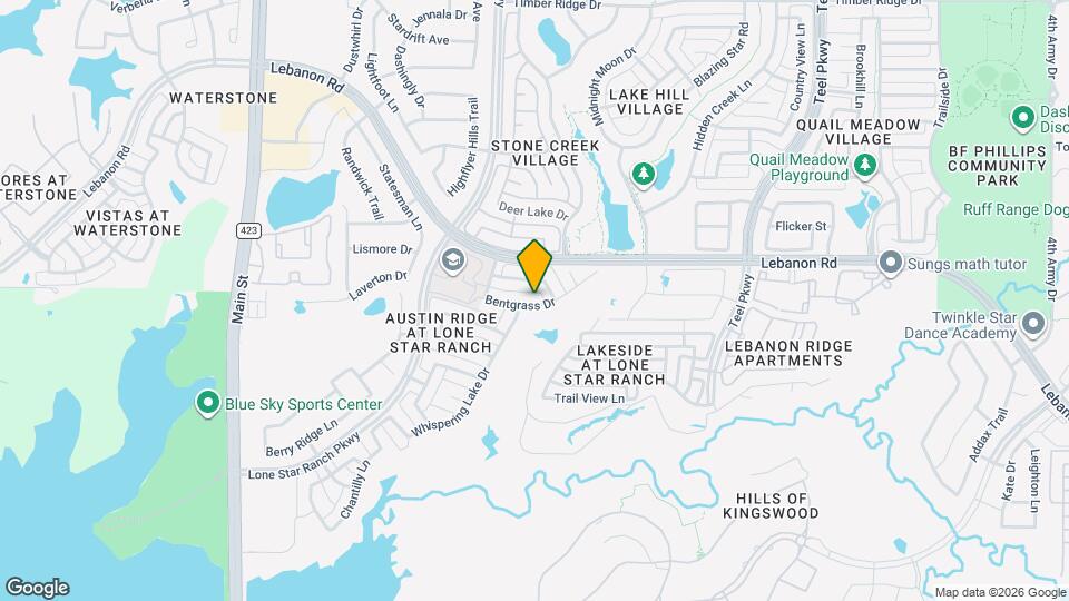 1352 Bentgrass Dr Map and Location Details