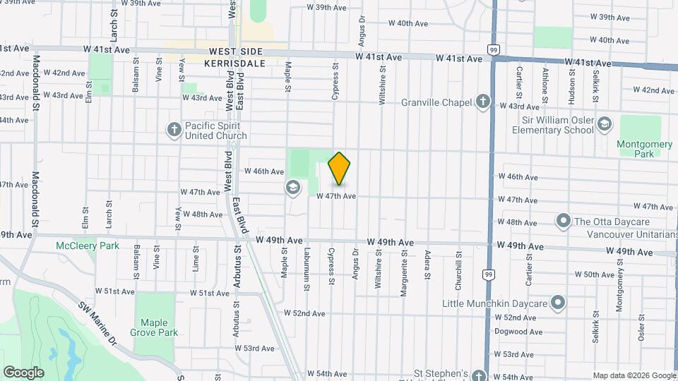 1899 W 47th Ave Map and Location Details