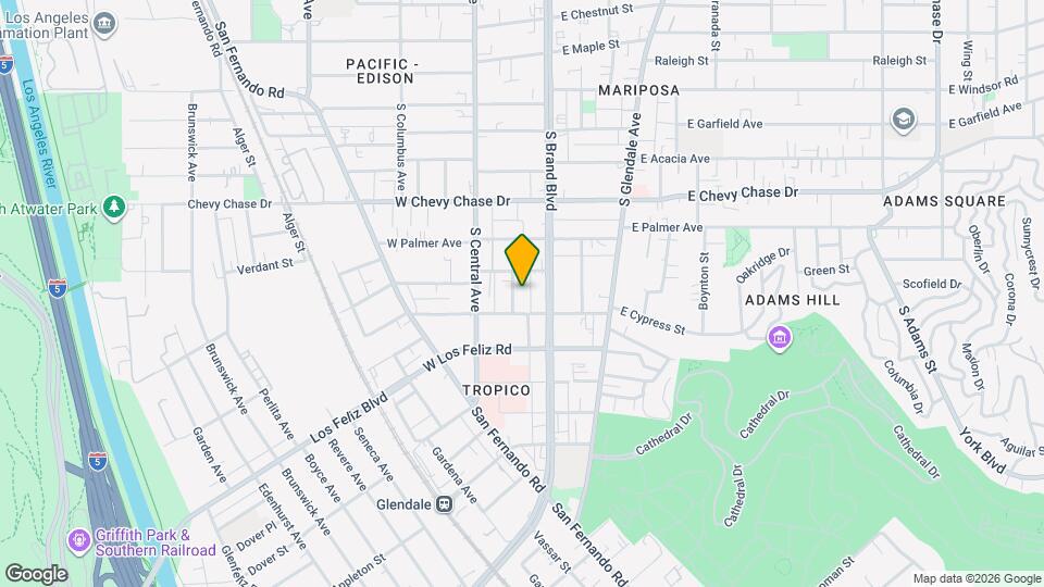 1250 S Orange St, Unit 1250 Mapa y Detalles de la Ubicación