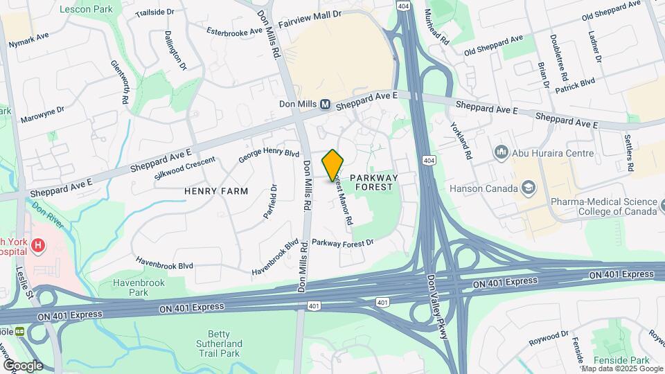 36 Forest Manor Rd Map and Location Details
