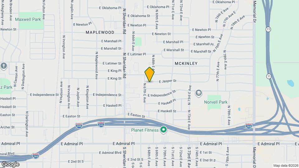 6714 E Jasper St Map and Location Details