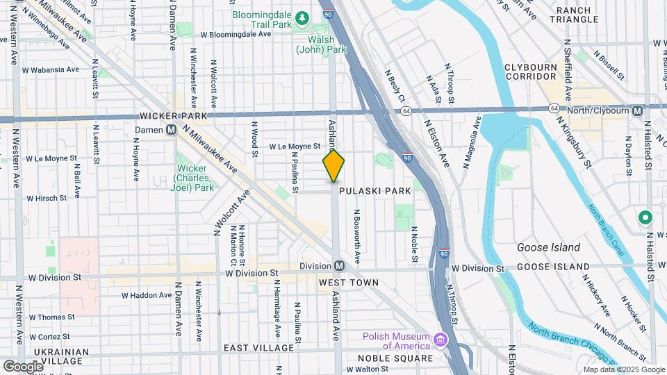 1410 N Ashland Ave Map and Location Details