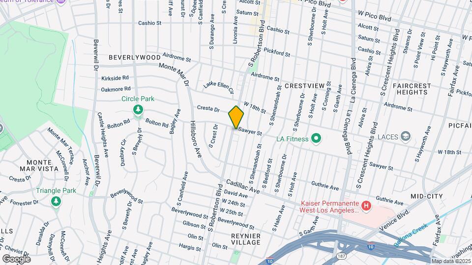8926 Sawyer St Map and Location Details