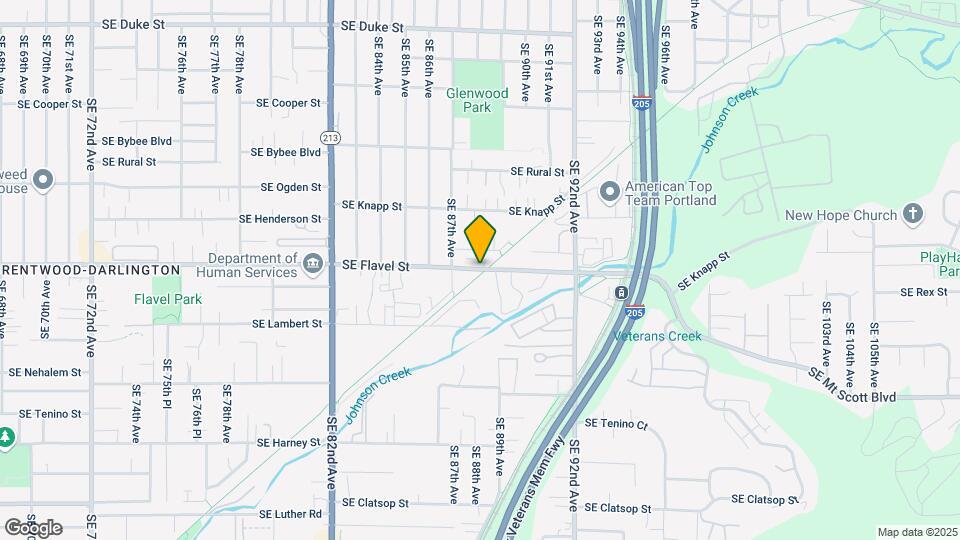 8782 SE Flavel St Map and Location Details