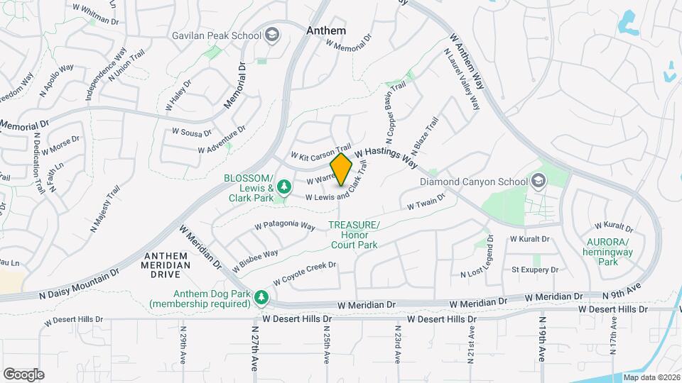 2476 W Lewis and Clark Trail Mapa y Detalles de la Ubicación