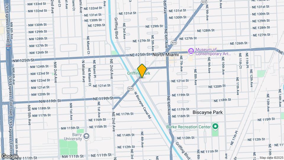 401 NE 121st St Map and Location Details