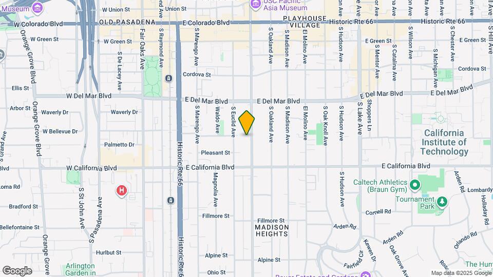 465 S Los Robles Ave Map and Location Details