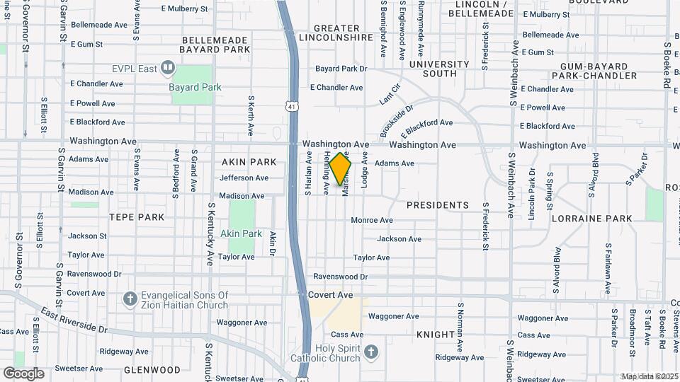 1127 Marshall Ave Map and Location Details