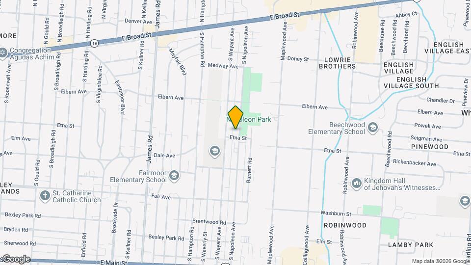 339 S Napoleon Ave Mapa y Detalles de la Ubicación